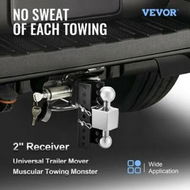 Detailed information about the product Adjustable Trailer Hitch, 6' Rise & Drop Hitch Ball Mount 2' Receiver 22,000 LBS Rating, 2 and 2-5/16 Inch Stainless Steel Balls w/ Key Lock, for Automotive Trucks Trailers Towing