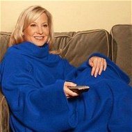 Detailed information about the product Adult Wrap Snuggle Blanket With Sleeves - Super Soft & Warm Perfect For Any Occasion (Blue)