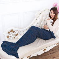 Detailed information about the product Adults Knitted Mermaid Tail Blanket Soft Sleeping Bag