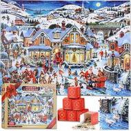 Detailed information about the product Advent Calendar 2023 Christmas Jigsaw Puzzles,24 Box 1008 Pieces Christmas Puzzle Countdown Calendar,Ideal Christmas Toys for Holiday Home Decor,Xmas Gifts for Kids Teens Adults