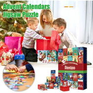 Detailed information about the product Advent Calendar 2023 Jigsaw Puzzles for Kids Adults,24 Days Countdown Calendar,Funny Christmas Game Gift, Santa Puzzle 24 Parts 1000 Pieces Puzzles