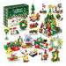 Advent Calendar 2024, 24 Boxes of Christmas Countdown Advent Calendars, 12 in 1 Christmas Tree and Street Building Blocks Set. Available at Crazy Sales for $29.95