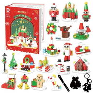 Detailed information about the product Advent Calendar 2024 Building SetsCountdown 24 Surprises for Kids Include Santa Claus,Christmas Tree Building Sets