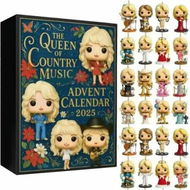 Detailed information about the product Advent Calendar 2025, 24 Days Christmas Advent Countdown Calendar Dolly Parton 2D Acrylic Hanging Pendant Gift for Fans, Girls and Friends