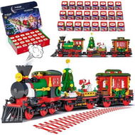 Detailed information about the product Advent Calendar 2025 Christmas Train Building Set, 24-Day Christmas Countdown Calendar for Boys and Girls, Festive Winter Home Decor and Xmas Gifts