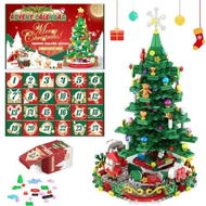 Detailed information about the product Advent Calendar 2025 Christmas Tree Building Blocks Set LED Lights 24 Boxes 701Pcs Xmas Countdown Calendars 24 Days Surprise Gifts for Teens Kids