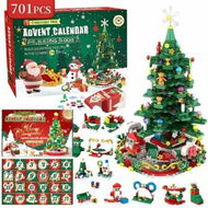 Detailed information about the product Advent Calendar 2025 Christmas Tree Building Toy Set,700 Pieces Christmas Countdown Calendar,24 Days Building Block Surprise Boxes Creative Gifts