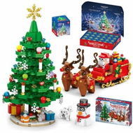 Detailed information about the product Advent Calendar Building Blocks Set 24-Day Christmas Countdown Calendar Santa Sleigh Christmas Tree Decorations Gifts 912Pcs