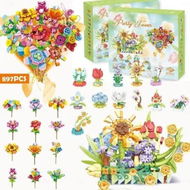 Detailed information about the product Advent Calendar Christmas Building Blocks Flower Bouquet Sets 24 Days Countdown Mini Building Block,Fun Reusable Advent Calendars Surprise Gifts