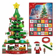 Detailed information about the product Advent Calendar Christmas Tree Building Set with LED light,24 Days Xmas Countdown Calendar Building Blocks