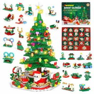 Detailed information about the product Advent Calendar Christmas Tree Building Toy Magical Christmas Tree Adventure LED Lights for Kids Countdown to Christmas Fun