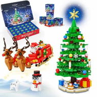 Detailed information about the product Advent Calendar Christmas Tree Santaâ€™s Sleigh Building Set 24-Day Christmas Countdown Calendar Home Decor and Xmas Gifts for Boys and Girls Age 6+