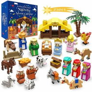 Detailed information about the product Advent Calendar Nativity Building Blocks Toy Christmas Stocking Stuffers STEM Toy Building Bricks Party Favors Gifts