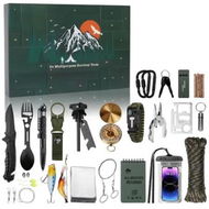 Detailed information about the product Advent Calendar Survival Kits,24 Days Christmas Countdown Calendar Emergency Survival Gears Gift,2024 Xmas Cool Gadgets