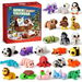 Advent Calendar with 24 Mini 3D Printed Mini Animals, Flexible Fidget Toy Set for Boys & Girls Ideal Christmas Party Gift. Available at Crazy Sales for $24.95