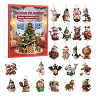 Detailed information about the product Advent Christmas Pet Pendant Calendar 2025, 24 Days Countdown Calendar Christmas Ornament, Xmas Party Decorations Character Collectibles Gifts for Fans