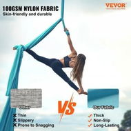 Detailed information about the product Aerial Silk & Yoga Swing 10 m Length Aerial Yoga Hammock Kit with 100gsm Nylon Fabric Full Rigging Hardware & Easy Set-up Guide Antigravity Flying