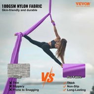 Detailed information about the product Aerial Silk & Yoga Swing 8 m Length Aerial Yoga Hammock Kit with 100gsm Nylon Fabric Full Rigging Hardware & Easy Set-up Guide Antigravity Flying