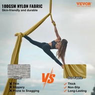 Detailed information about the product Aerial Yoga Hammock & Swing 4 m Length Aerial Yoga Starter Kit with 100gsm Nylon Fabric Full Rigging Hardware & Easy Set-up Guide Antigravity Flying