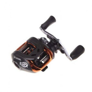 AF103 10+1BB Ball Bearings Left Hand Baitcasting Fishing Reel High Speed 6.3:1 Orange