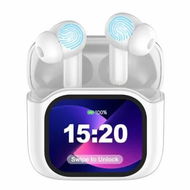 Detailed information about the product AI Language Translation Earbuds,In-Ear LCD Touchscreen Real-Time Translator for 144 Languages and Accents,Ideal for Travel and Business,White