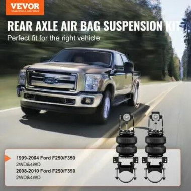 Air Bag Suspension Kit, Air Springs Suspension Bag Kit Compatible with 1999-2004 Ford F250/F350 2WD 4WD, 2008-2010 Ford F250/F350 2WD 4WD, 5000 lbs Loading, 5 to 100 PSI