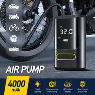 Detailed information about the product Air Compressor Pump Portable Car Tyre Inflator Cordless Compact Bike Ball Bicycle Motorcycle Tire Inflation Device Power Bank with Auto Stop LED LCD