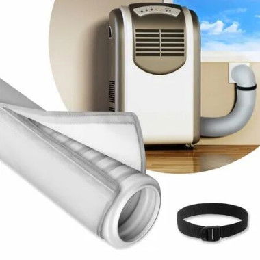 Air Conditioner Hose Cover Sleeve Wrap Insulated Portable AC Conditioning Accessory Diameter Exhaust Tube Cooling Efficiency Protector Grey