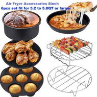 Detailed information about the product Air Fryer Accessories XL 8-inch 20cm Fit For All 5.2Qt To 5.8Qt Or Larger Air Fryer (7pcs Set).