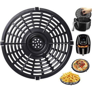 Air Fryer Replacement Grill Pan For Power Dash Chefman 5QT Air Fryers Crisper Plate. Air Fryer Grill Plate. Non-Stick Fry Coating Pan (21.6cm/5QT).