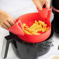 Detailed information about the product Air Fryer Silicone Pot Mini Oven Mitts Replacement Basket Non-stick Pan Tray Baking Basket Pizza Plat Air Fryer Accessories