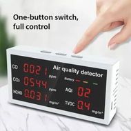 Detailed information about the product Air Quality Monitor Accurate Tester for CO2 Formaldehyde(HCHO) TVOC/AQI Multifunctional Air Gas Detector Air Qulity Meter for Home Office