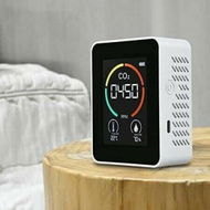 Detailed information about the product Air Quality Monitor Indoor CO2 Detector 3 In 1 Air Pollution CO2 Detector Temperature Humidity Professional Sensor Real-Time Readings CO2 Alarm Meter