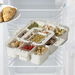 Air-tight Snackle Box Timed handle design Divided Serving Tray with Lid and Handle for Candy Fruits 9 Compartments Salad Christmas Gift COL Clear. Available at Crazy Sales for $14.11