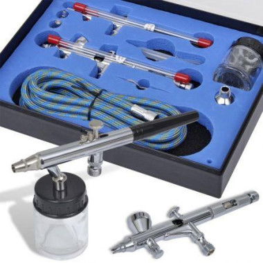 Airbrush Set With 2 Spray Guns