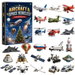 Aircraft And Space Vehicles Advent Calendar 24 Piece 2D Acrylic Ornaments For Christmas Tree Decoration Airplane Rocket Spacecraft Holiday Decor. Available at Crazy Sales for $14.99
