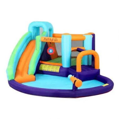 AirMyFun Inflatable Water Slide Kids Jumping Castle Trampoline Outdoor