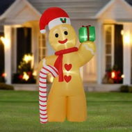 Detailed information about the product Airpower Gingerbreadman with Cane 240cm