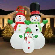 Detailed information about the product Airpower Snowman Family 3 pieces 240cm