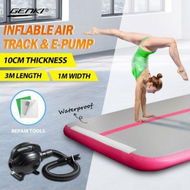 Detailed information about the product AirTrack Inflatable Air Track Gymnastics Tumbling Floor Mat With Electric Pump Pink 3x1x0.1m.