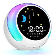 Detailed information about the product Alarm Clock for Bedroom Decor, Wake Digital Clock for Kids with Sunrise and Moon, Noise Sound Machine and Night Light for Girls Boys