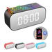 Alarm Clock for Bedroom/Office, Small Digital Clock with Bluetooth Speaker, Desk Clock with Dual Alarm, Snooze, Mirror LED Display (Black). Available at Crazy Sales for $29.95