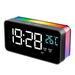 Alarm Clock for Heavy Sleepers,Desk Digital Clock with Temperature Large Display RGB Night Light,Dimmable Bedside Alarm Clock. Available at Crazy Sales for $39.95