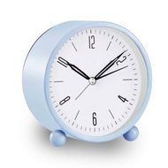 Detailed information about the product Alarm Clock 4-inch Super Silent Non-Ticking Small Clock With Night Light Battery Operated Simple Design For Bedroom Bedside Desk (Sky Blue)