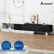 Detailed information about the product ALFORDSON 190-280cm Extendable Entertainment Unit TV Stand Cabinet Drawer Marble