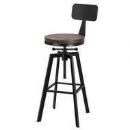 Detailed information about the product ALFORDSON 1x Bar Stool Retro Kitchen Vintage Chair Industrial Backrest Ezra