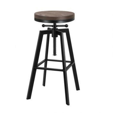 ALFORDSON 1x Bar Stool Retro Kitchen Vintage Chair Industrial Rustic Ezra