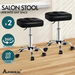 ALFORDSON 2x Salon Stool Square Swivel Barber Hair Dress Chair Gas Lift Black. Available at Crazy Sales for $109.95