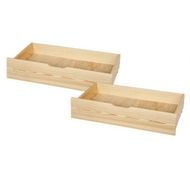 Detailed information about the product ALFORDSON 2x Storage Drawers Trundle For Wooden Bed Frame Base Timber Oak