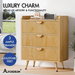 ALFORDSON 3 Chest of Drawers Modern Storage Cabinet Dresser Tallboy Wood. Available at Crazy Sales for $179.95